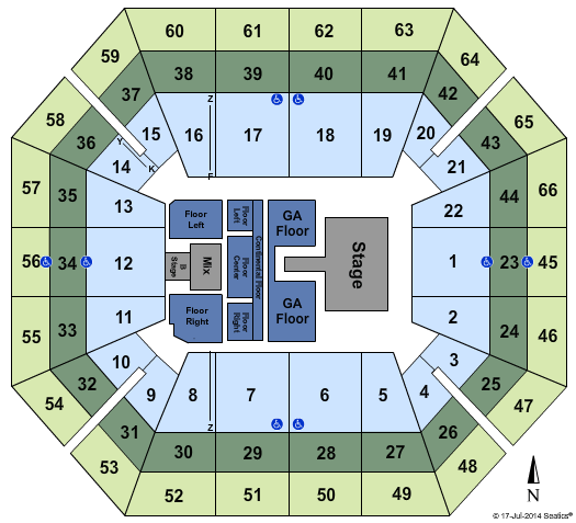 ExtraMile Arena Dierks Bentley Seating Chart