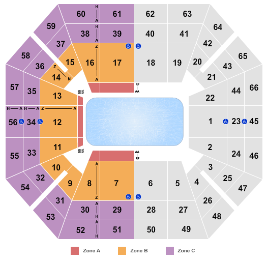 ExtraMile Arena Seating Chart | Cheapo Ticketing