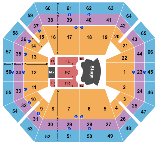 ExtraMile Arena Elton John Seating Chart