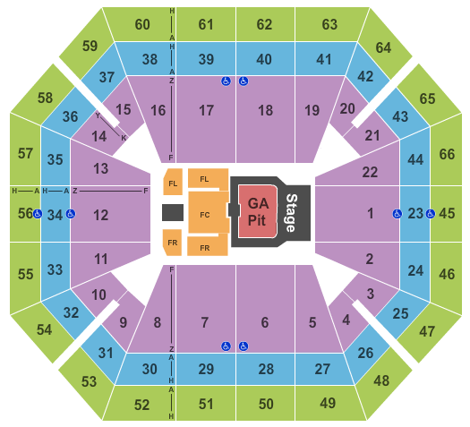 ExtraMile Arena Eric Church Seating Chart