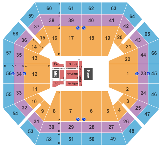 ExtraMile Arena Foxworthy and Larry the Cable Guy Seating Chart