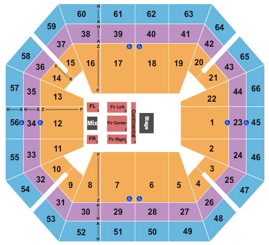 ExtraMile Arena Jim Gaffigan Seating Chart