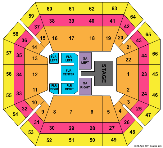 ExtraMile Arena Katy Perry Seating Chart