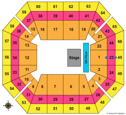 ExtraMile Arena Kelly Clarkson Seating Chart