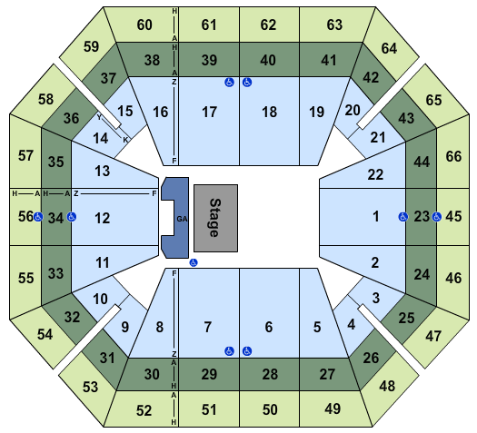 ExtraMile Arena Little Big Town Seating Chart