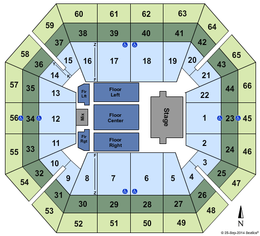 ExtraMile Arena Trans Siberian Orchestra Seating Chart