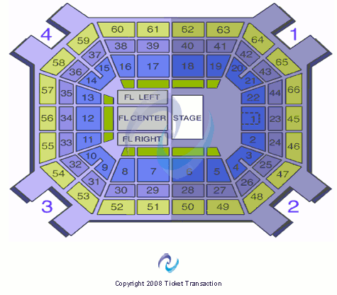 ExtraMile Arena Half House Seating Chart