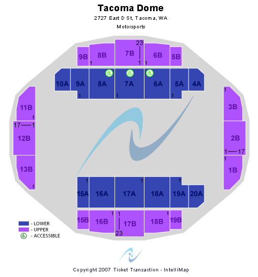 Tacoma Dome Racing Seating Chart