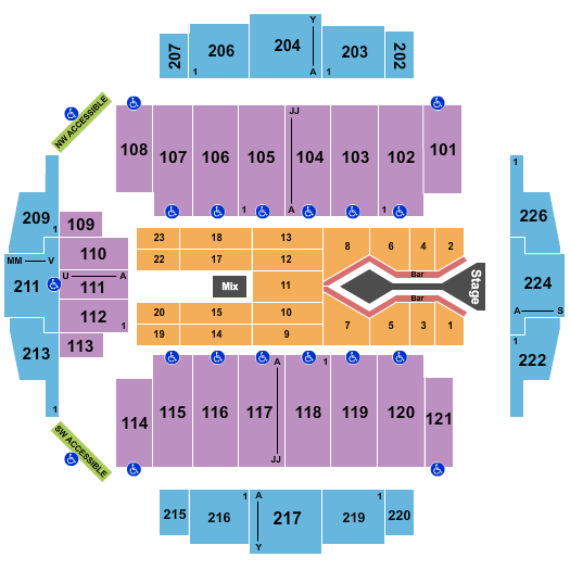 Tacoma Dome Blake Shelton Seating Chart