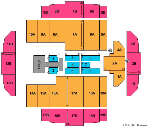 Tacoma Dome Britney spears Seating Chart