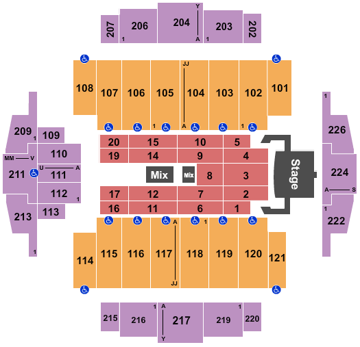 Tacoma Dome Celine Dion1 Seating Chart
