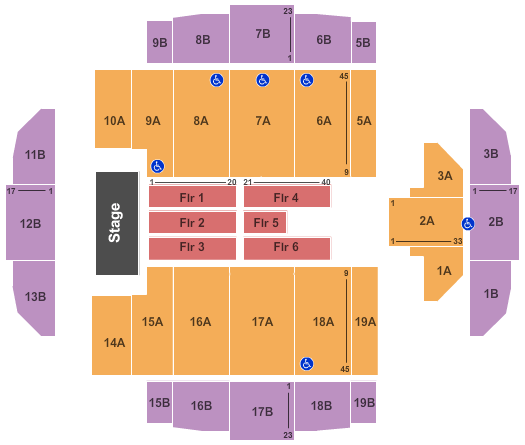 Tacoma Dome End Stage Seating Chart