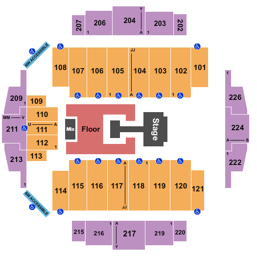 Tacoma Dome G Idle Seating Chart