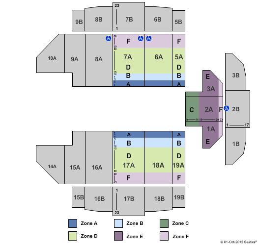 Tacoma Dome How to Train Zone Seating Chart