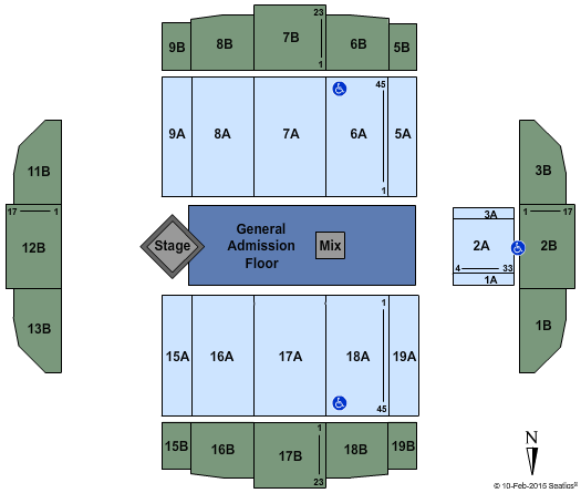 Tacoma Dome Imagine Dragons Seating Chart