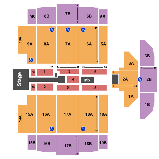 Tacoma Dome Maroon  5 Seating Chart