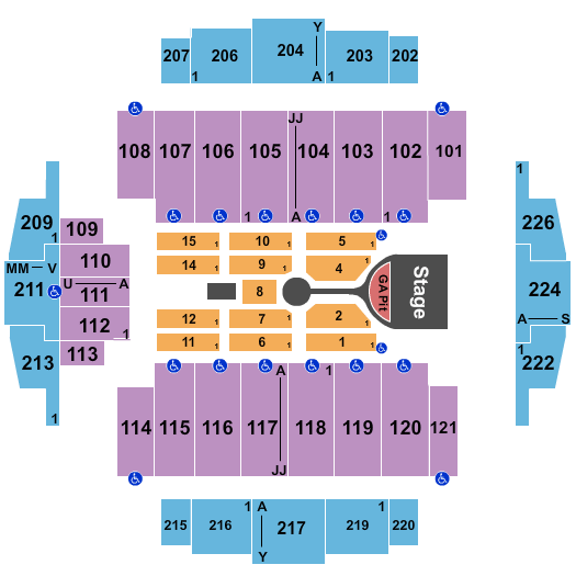 Tacoma Dome Michael Buble Seating Chart