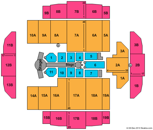 Tacoma Dome NKOTB & Backstreet Boys Seating Chart