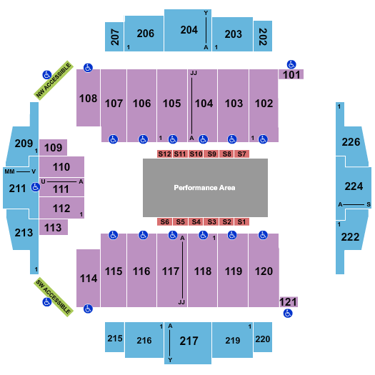 Tacoma Dome PBR 2 Seating Chart
