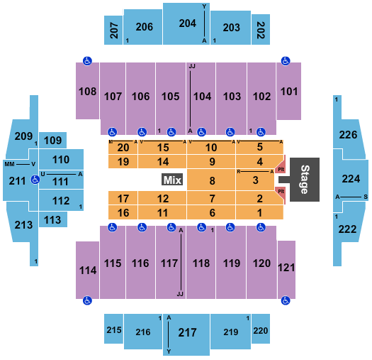 Tacoma Dome Pentatonix Seating Chart