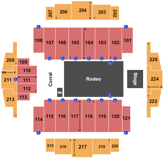 Tacoma Dome Rodeo Seating Chart