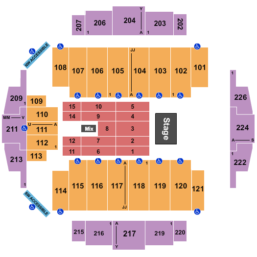 Tacoma Dome Throwback Festival Seating Chart