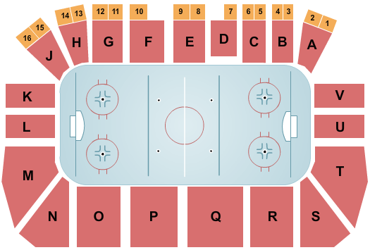Taffy Abel Arena Hockey Seating Chart