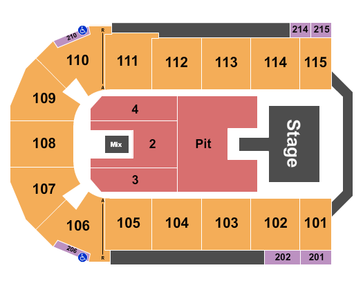 Tahoe Blue Event Center Seating Chart