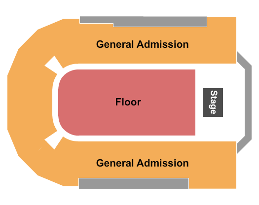 Tahoe Blue Event Center GA Floor/GA Bowl Seating Chart