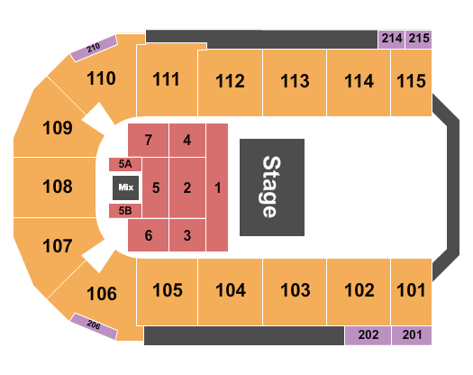 Tahoe Blue Event Center Half House 2 Seating Chart