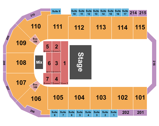 Tahoe Blue Event Center Seating Chart