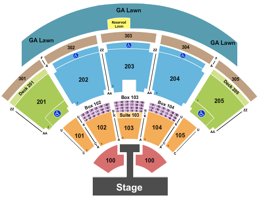 Talking Stick Resort Amphitheatre Endstage with Catwalk Seating Chart