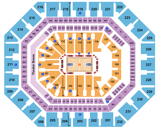 Footprint Center Basketball Seating Chart
