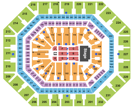 Footprint Center Luis Miguel Seating Chart