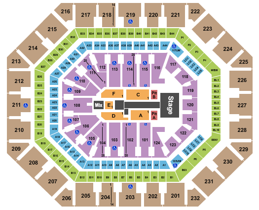 Footprint Center Maroon 5 Seating Chart