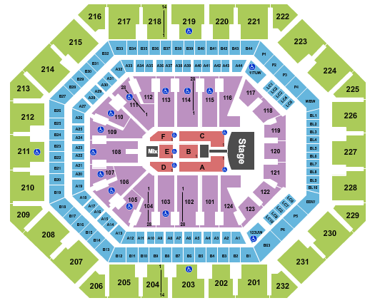 Footprint Center Queen & Adam Lambert Seating Chart