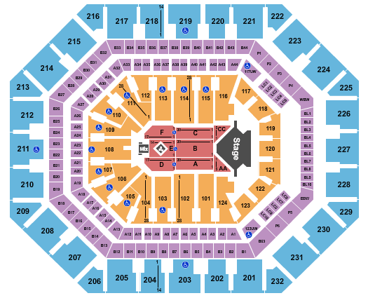 Footprint Center Romeo Santos Seating Chart