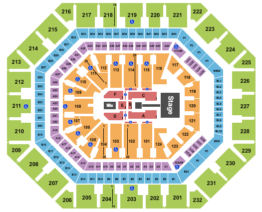 Footprint Center Shakira Seating Chart