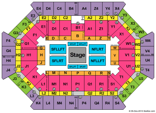 Donald L. Tucker Civic Center In The Round Concert Seating Chart
