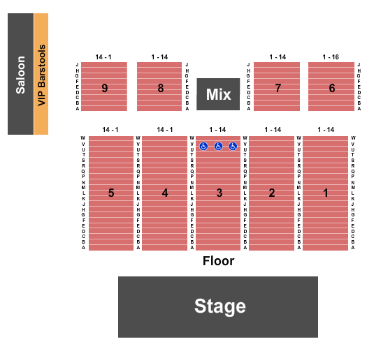 Tallahassee Pavilion Kansas - The Band Seating Chart