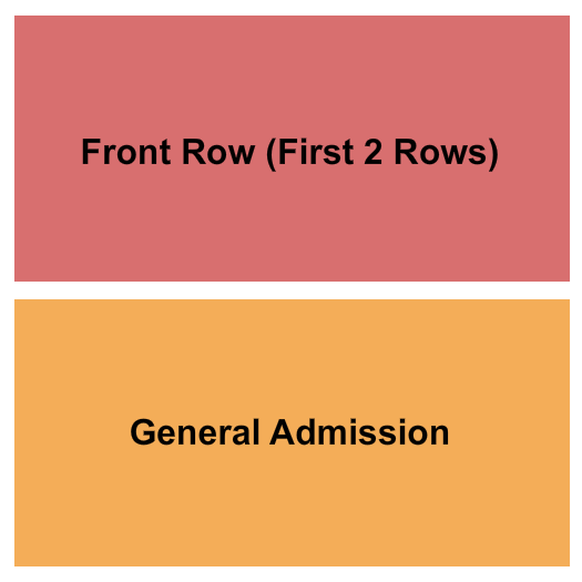 Tally Ho Theater Front row/GA Seating Chart