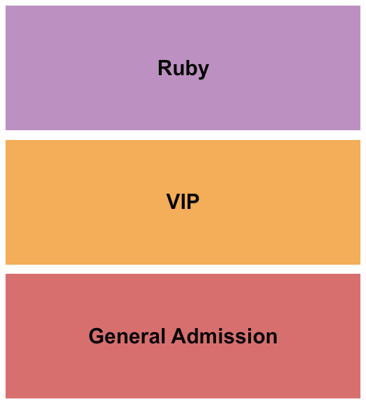 Tampa Convention Center GA/VIP/Ruby Seating Chart