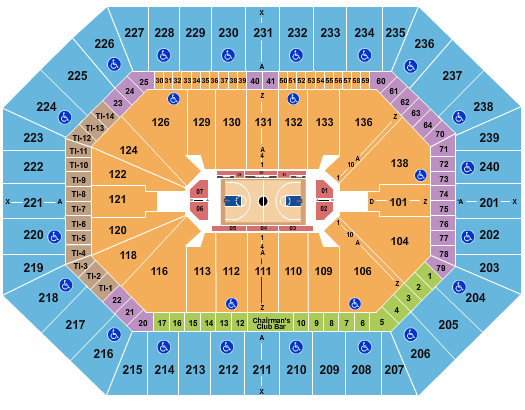 Target Center Basketball Seating Chart