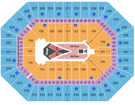 seating chart for Target Center - Carrie Underwood 2 - eventticketscenter.com
