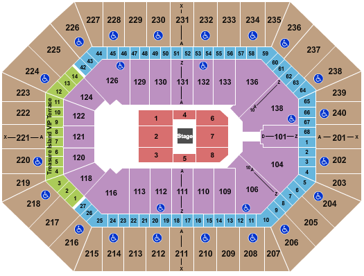 Target Center Center Stage Seating Chart