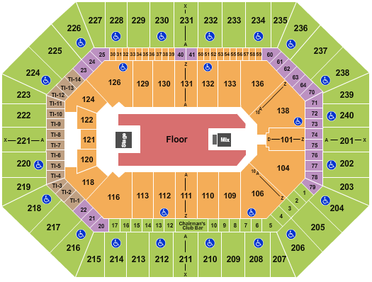 Target Center Endstage GA Floor 3 Seating Chart
