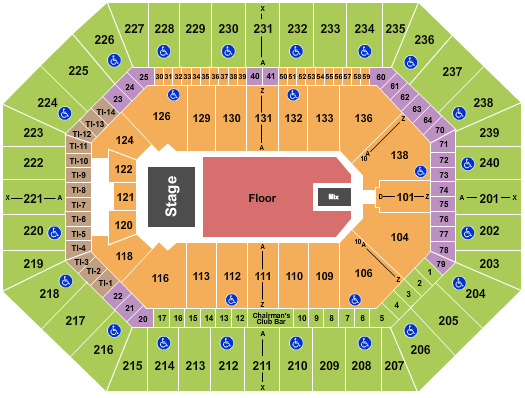 Target Center Endstage GA Flr Seating Chart