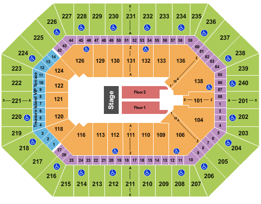 Target Center End Stage Seating Chart