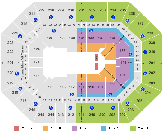 Target Center Family - IntZone Seating Chart