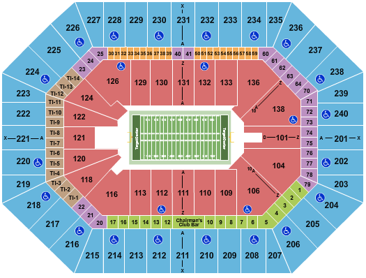 Target Center Football Seating Chart